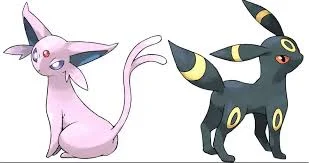Espeon en Umbreon als onderdeel van de Premium Deck Set