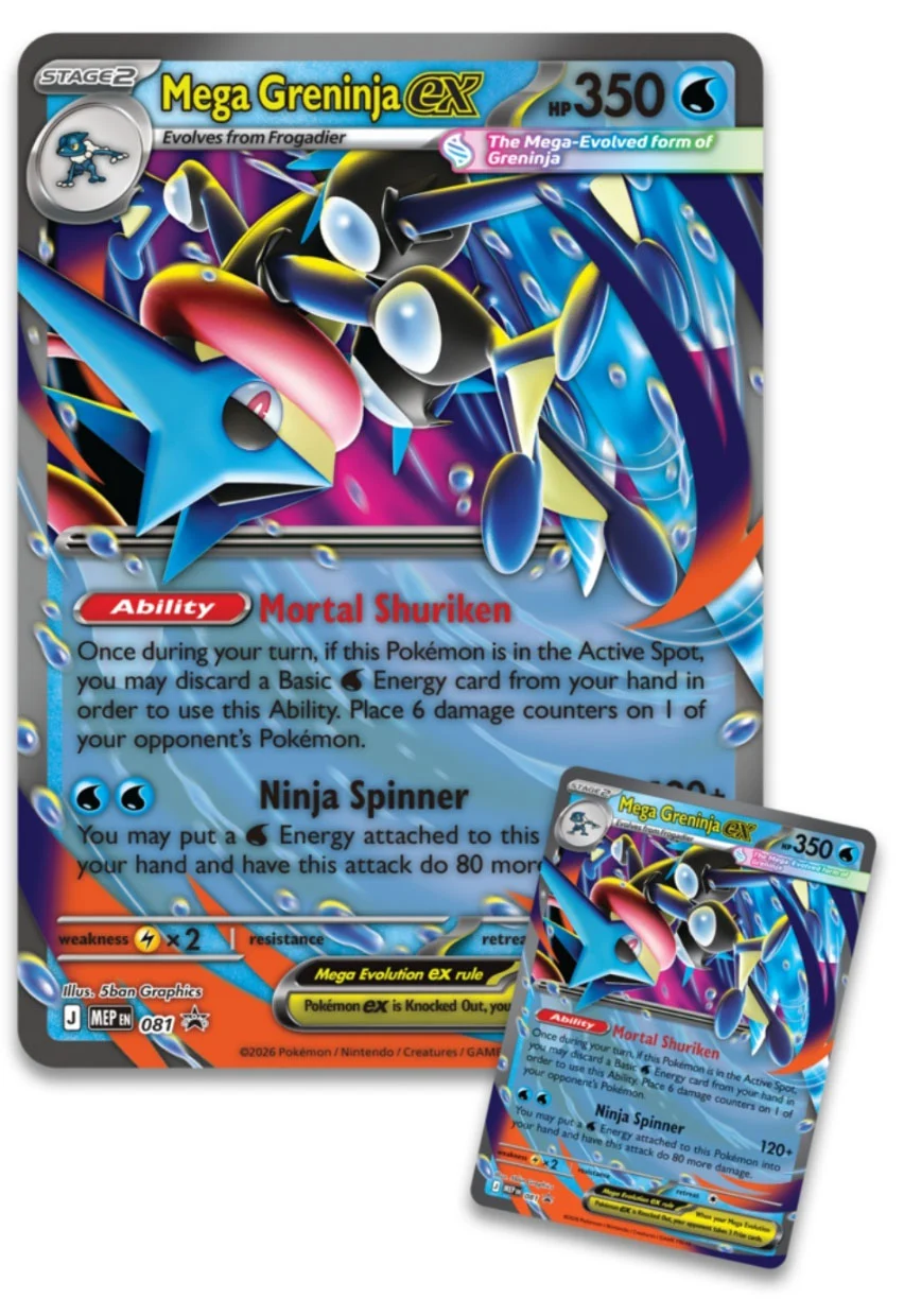 Coleção premium Mega Greninja ex: data, preço e conteúdo do set
