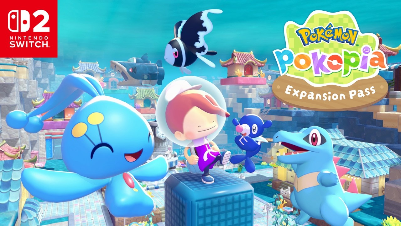 Ditto verkent de onderwateromgeving van Bubbly Basin in Pokémon Pokopia