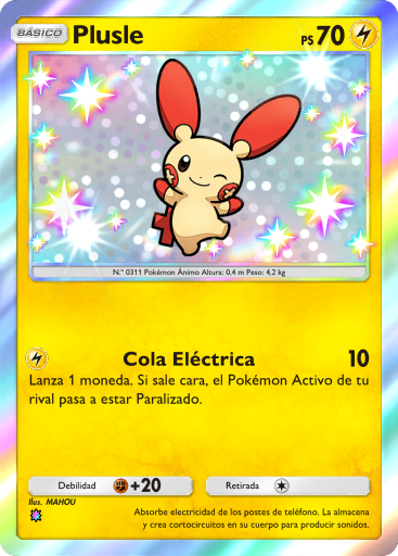#209 · Plusle · Regenboog
