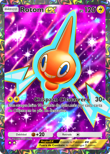 #184 · Rotom ex · Speciale illustratiezeldzaam