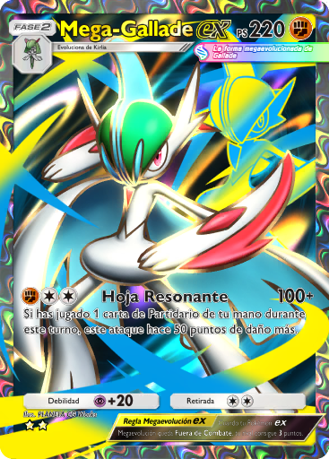 #185 · Mega Gallade ex · Speciale illustratiezeldzaam