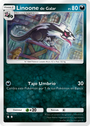 #096 · Linoone de Galar · Ongewoon