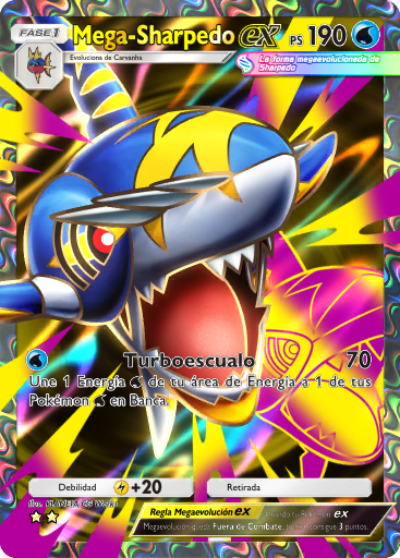 #182 · Mega Sharpedo ex · Speciale illustratiezeldzaam