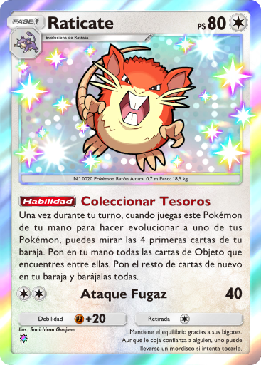 #221 · Raticate · Regenboog
