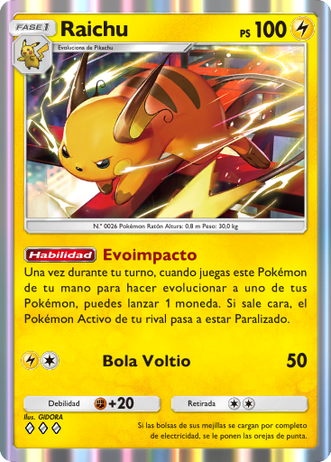 #050 · Raichu · Zeldzaam