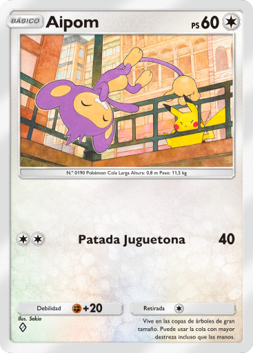 #132 · Aipom · Gewoon