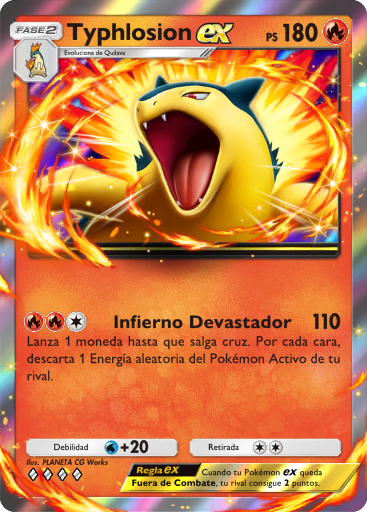 #026 · Typhlosion ex · Dubbel zeldzaam