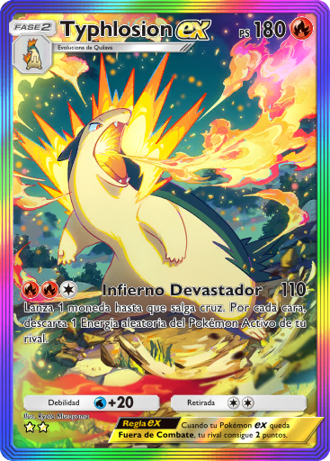 #195 · Typhlosion ex · Speciale illustratiezeldzaam