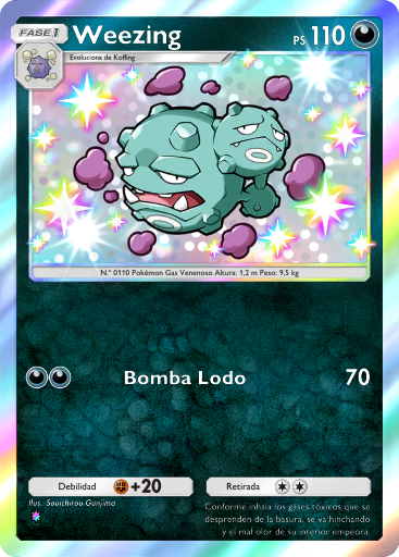 #217 · Weezing · Regenboog