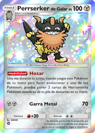 #219 · Perrserker de Galar · Regenboog