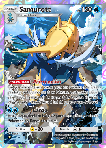 #163 · Samurott · Illustratiezeldzaam