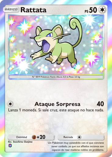 #220 · Rattata · Regenboog