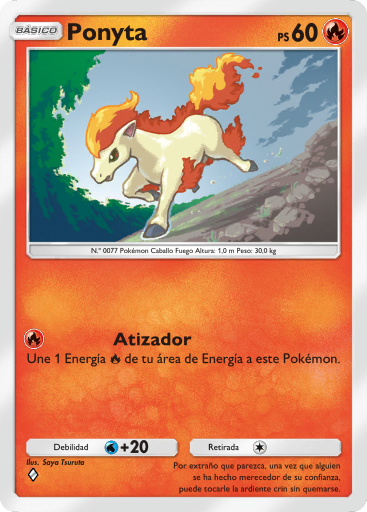#020 · Ponyta · Gewoon
