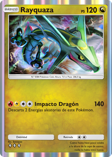 #119 · Rayquaza · Zeldzaam