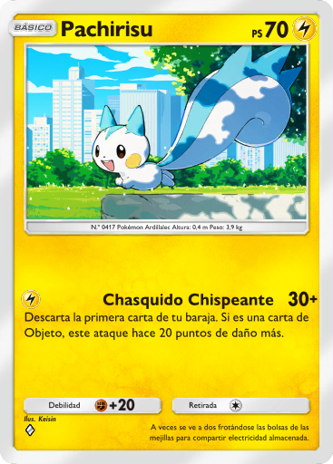 #054 · Pachirisu · Gewoon