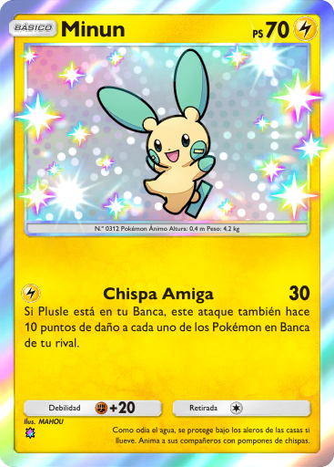 #210 · Minun · Regenboog