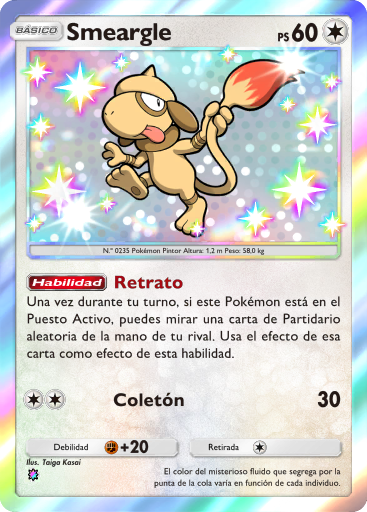 #222 · Smeargle · Regenboog