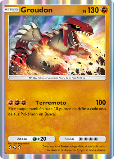 #083 · Groudon · Zeldzaam