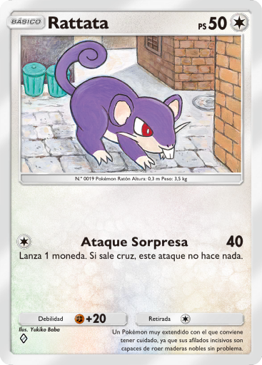 #129 · Rattata · Gewoon