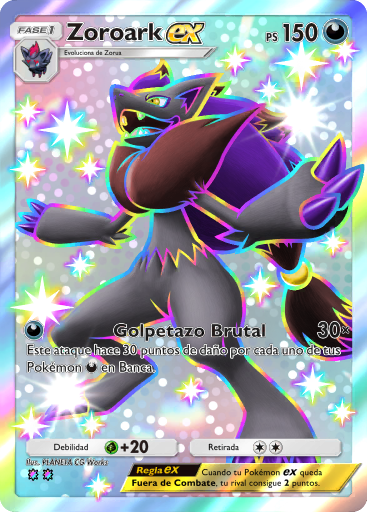 #230 · Zoroark ex · Dubbele regenboog