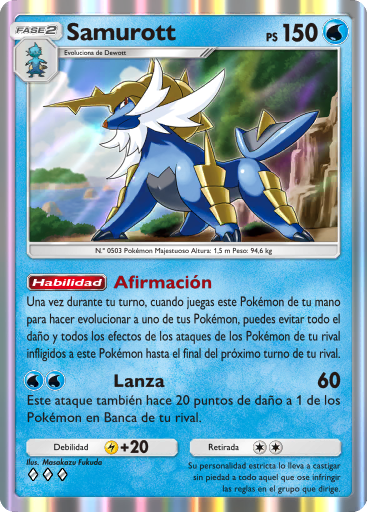 #044 · Samurott · Zeldzaam