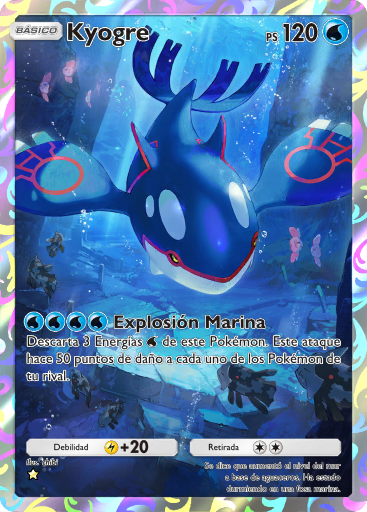 #162 · Kyogre · Illustratiezeldzaam