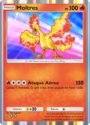 #023 · Moltres · Zeldzaam