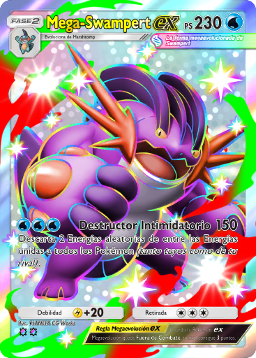 #226 · Mega Swampert ex · Dubbele regenboog