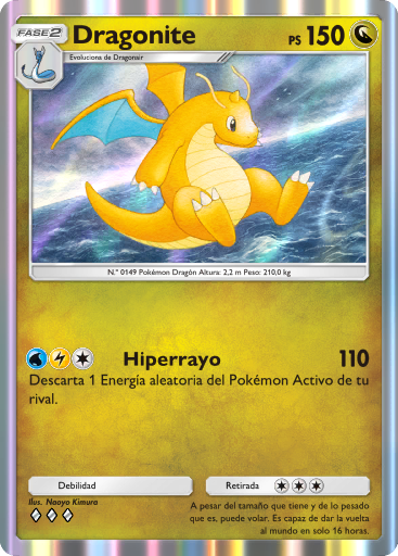 #118 · Dragonite · Zeldzaam