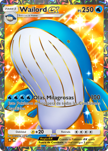 #183 · Wailord ex · Speciale illustratiezeldzaam