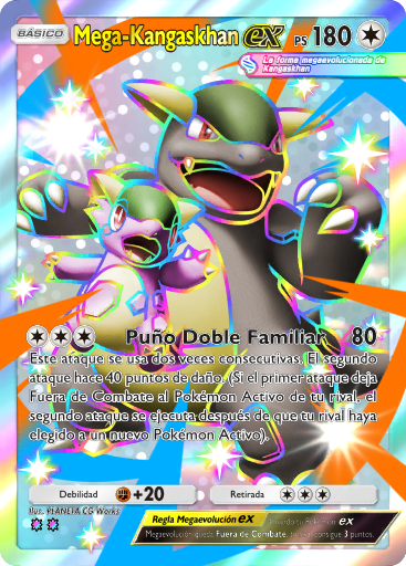 #231 · Mega Kangaskhan ex · Dubbele regenboog
