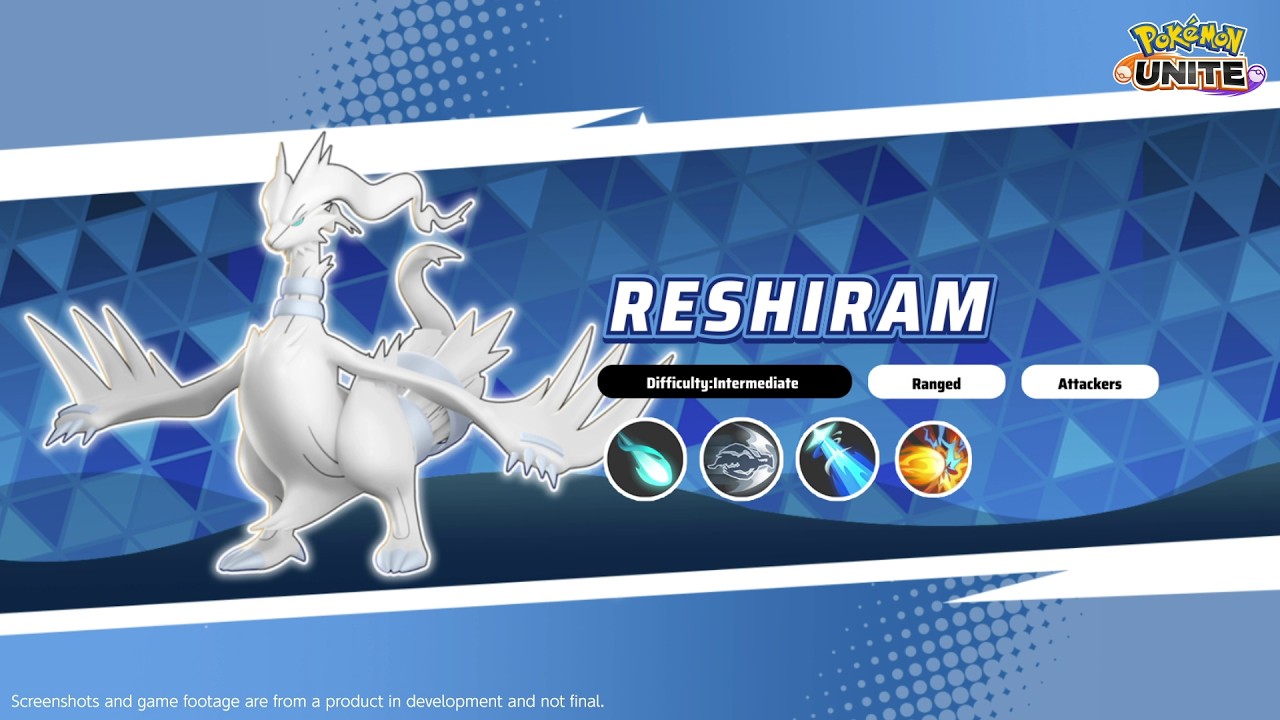 Officiële demonstratie van Reshiram in Pokémon UNITE