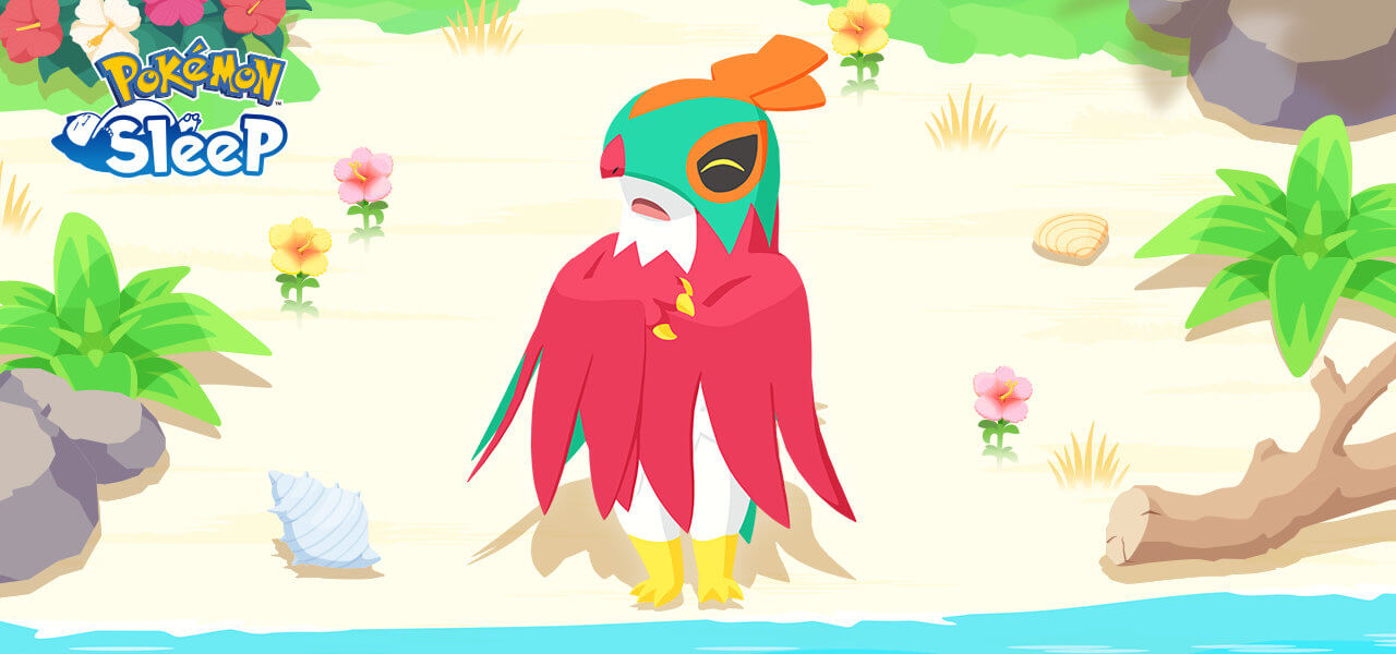 Hawlucha tijdens Zomerfestival-onderzoek in Pokémon Sleep