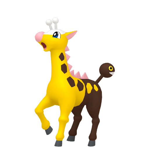 Girafarig tijdens massale uitbraken